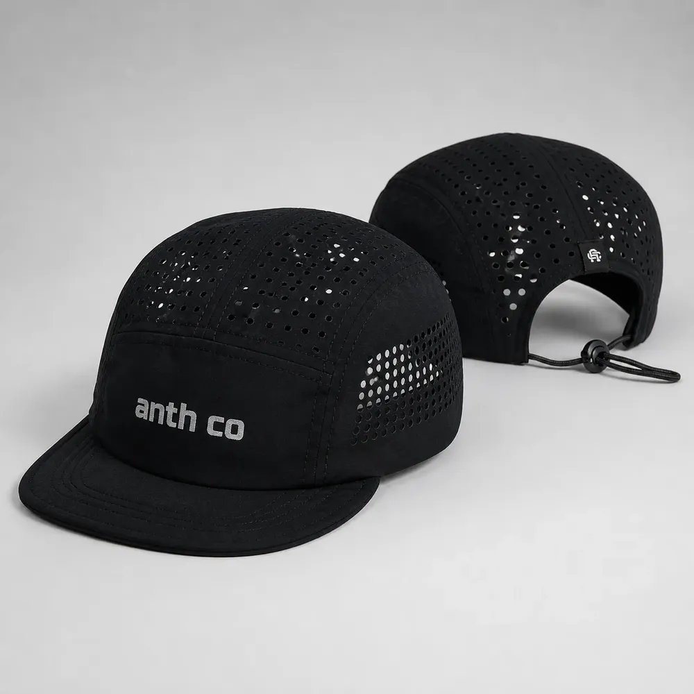 Boné Anth Co Aba Maleável Corrida Treino Impermeável Fresh Preto Un