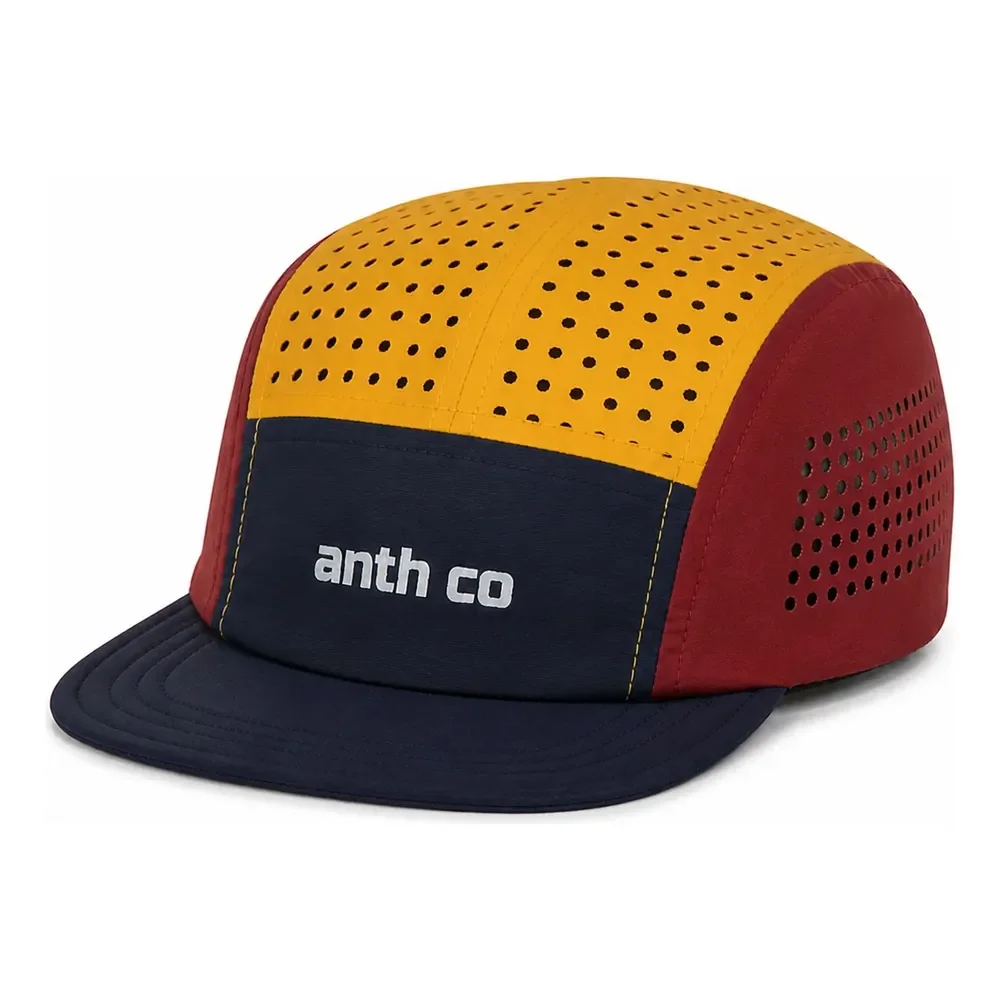 Boné Five Panel Esportivo Fresh Anth Co Respirável Unissex Marinho / Bordô / Açafrão Único