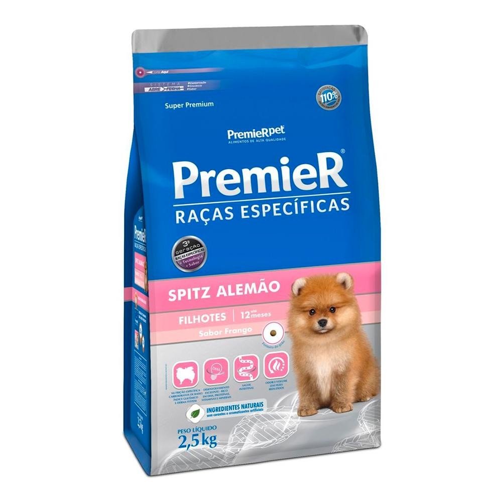 Premier Raças Específicas Spitz Alemão Filhotes Frango 2,5Kg