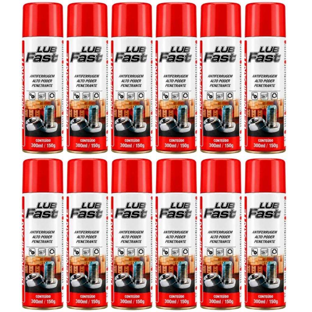 Kit Desengripante Spray 300ml 12 Unidades Te0001161 Lub Fast
