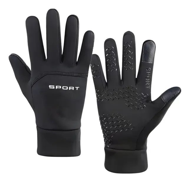 Luva Moto Motoqueiro Impermeável Térmica Inverno Frio Touch Preto Unico