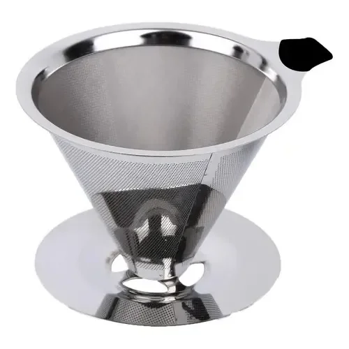 Coador Filtro De Café Permanente Em Aço Inox Grande