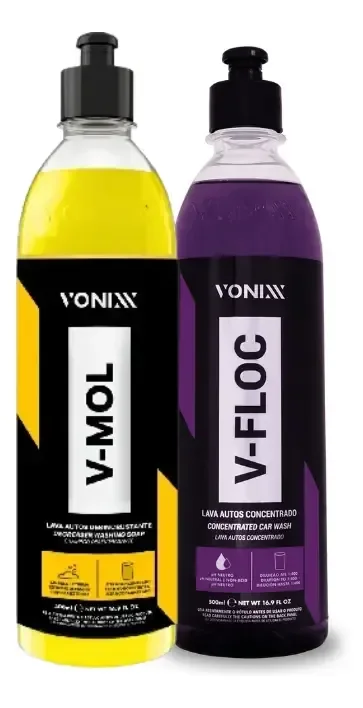 Kit Shampoo Automotivo Sujeira Pesada V-floc V-mol Vonixx