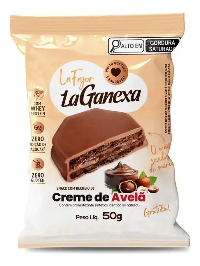 La Fajor Creme De Avelã Com Whey Protein 50g La Ganexa