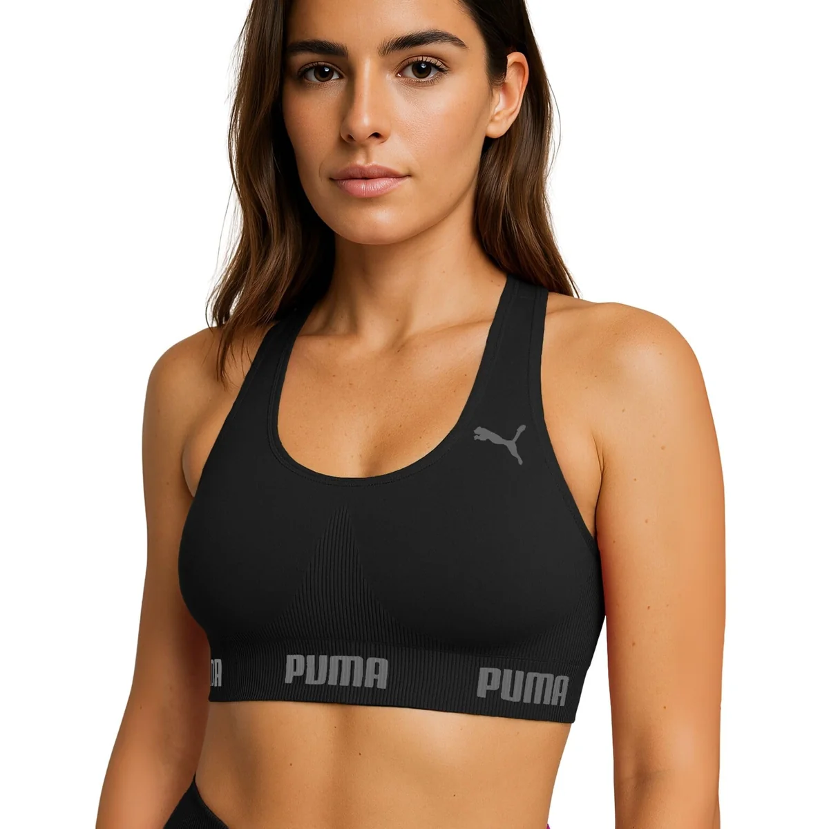 Top Puma Feminino Esportivo Poliamida Academia Nadador Sem Bojo Original