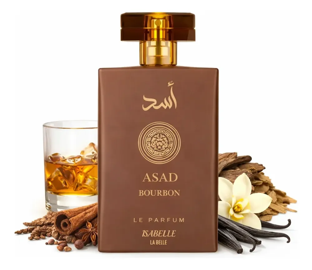 Perfume Arabe Masculino Asad Isabelle La Belle 100ml Eau De Parfum Fragrância Intensa Oriental Amadeirado Asad Bourbon