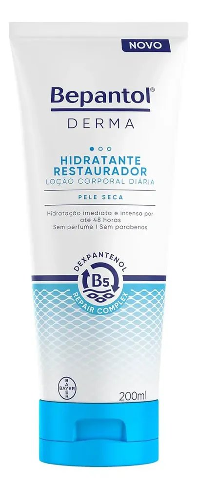 Bepantolderma Loção Corporal Restauradora 200ml Bayer Derma Bepantol Pele Seca