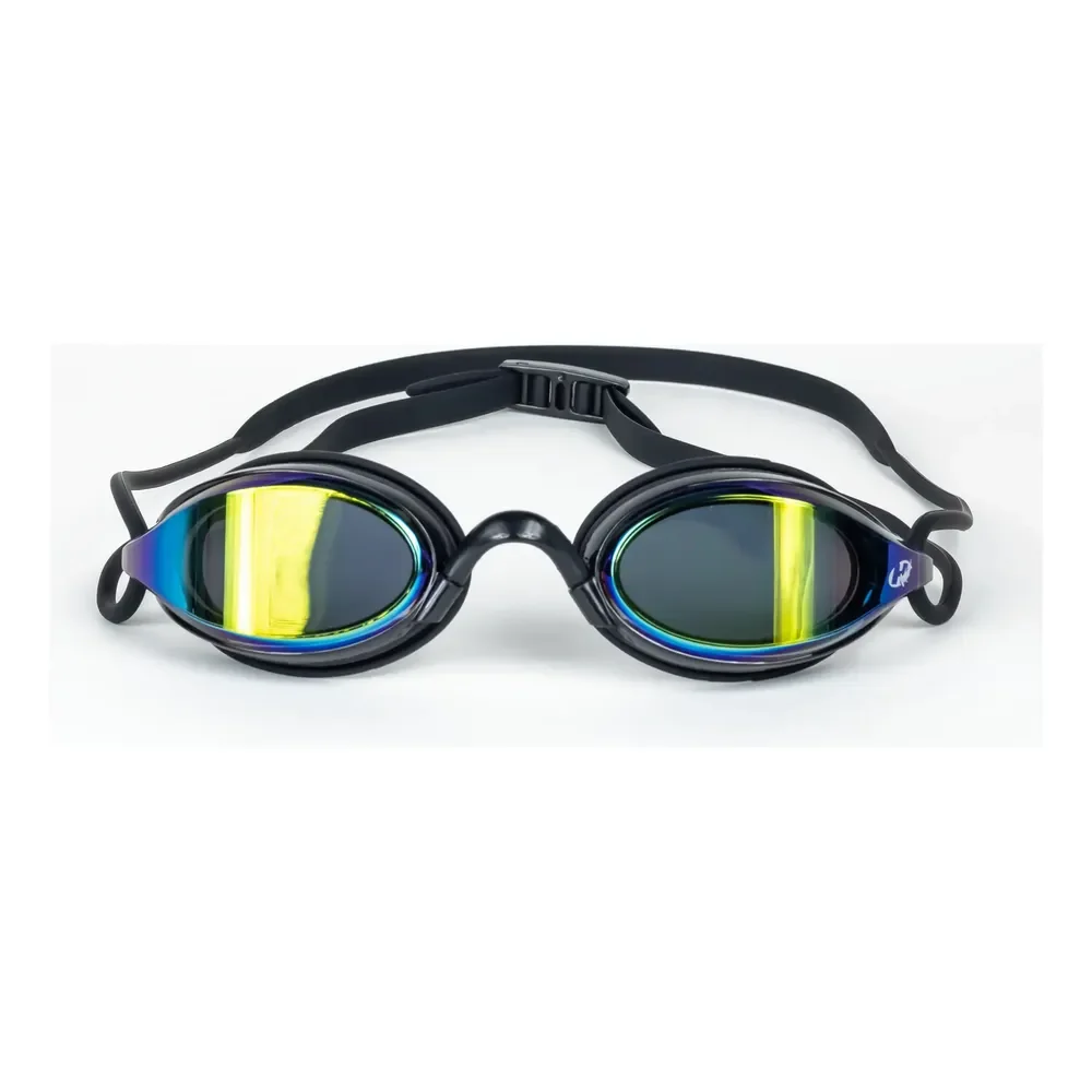 Óculos Aquatech Mirror Para Pisicina Natação Hammerhead Dourado/preto