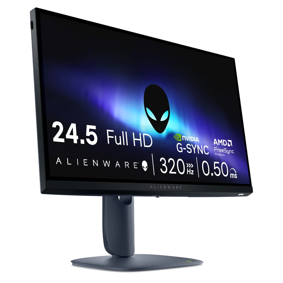 Monitor Gamer Alienware 25", Full Hd, 320 Hz, Fast Ips, Aw2525hm | NVIDIA G-SYNC, Tempo de Resposta 0,5 ms, 400 nits, 1000:1 de contraste, 99% sRGB, 2 HDMI 2.1, 1 DisplayPort 1.4, 3 USB 5 Gbps
