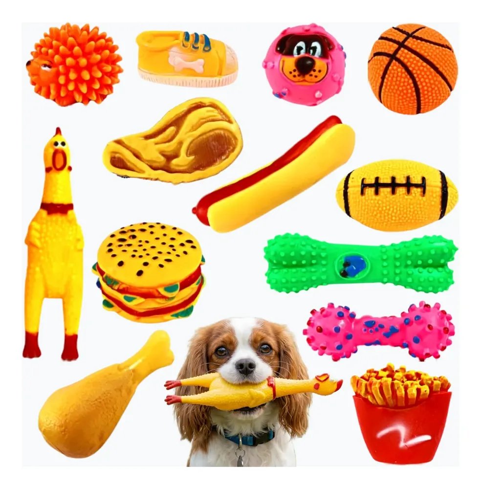 Kit 6 Brinquedos Para Filhote Cachorro Pet Mordedor