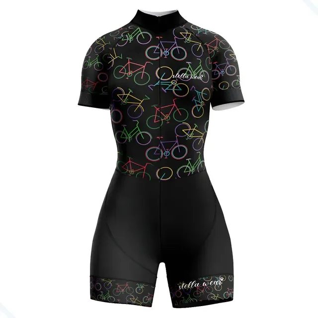 Macaquinho Ciclismo Feminino Roupa Ciclista Bikes Uv50+