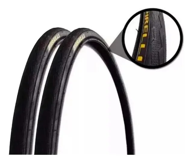 Par Pneu Bicicleta Speed/road 700x23 Pirelli Tornado Alfa Cor Preto