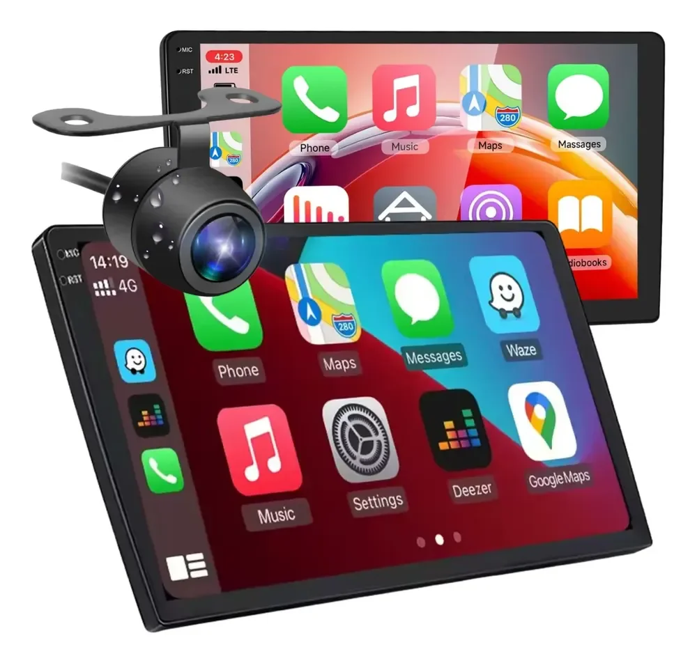 Tela Multimédia 9 Android 13 2din 2gb 32gb Carplay Camera Multimidia Android Carplay Androd-auto