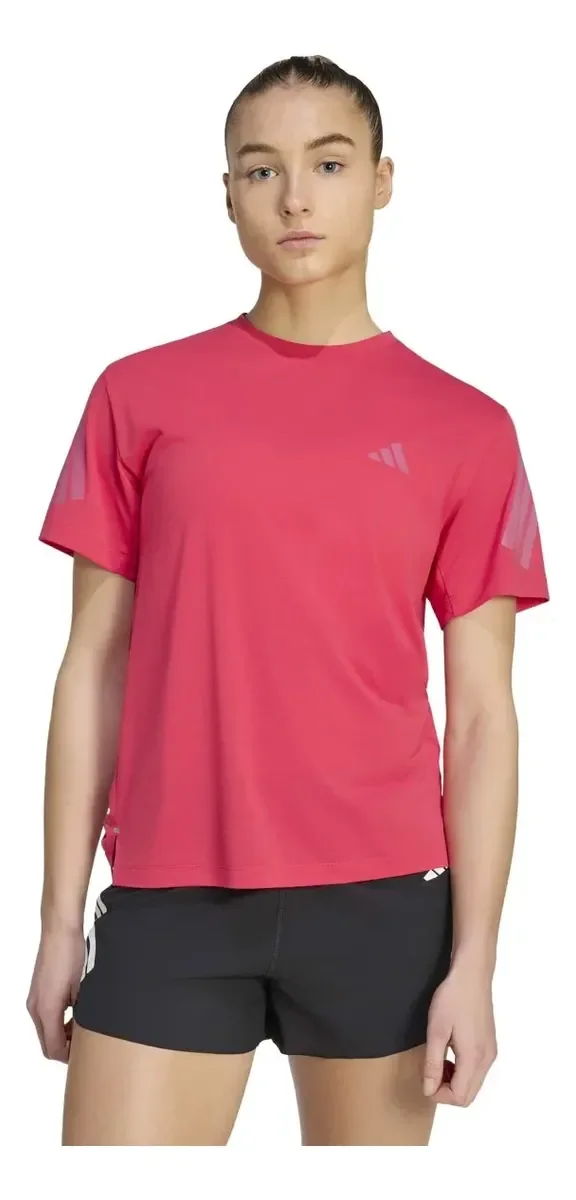 Camiseta Adidas Feminina Corrida Rosa