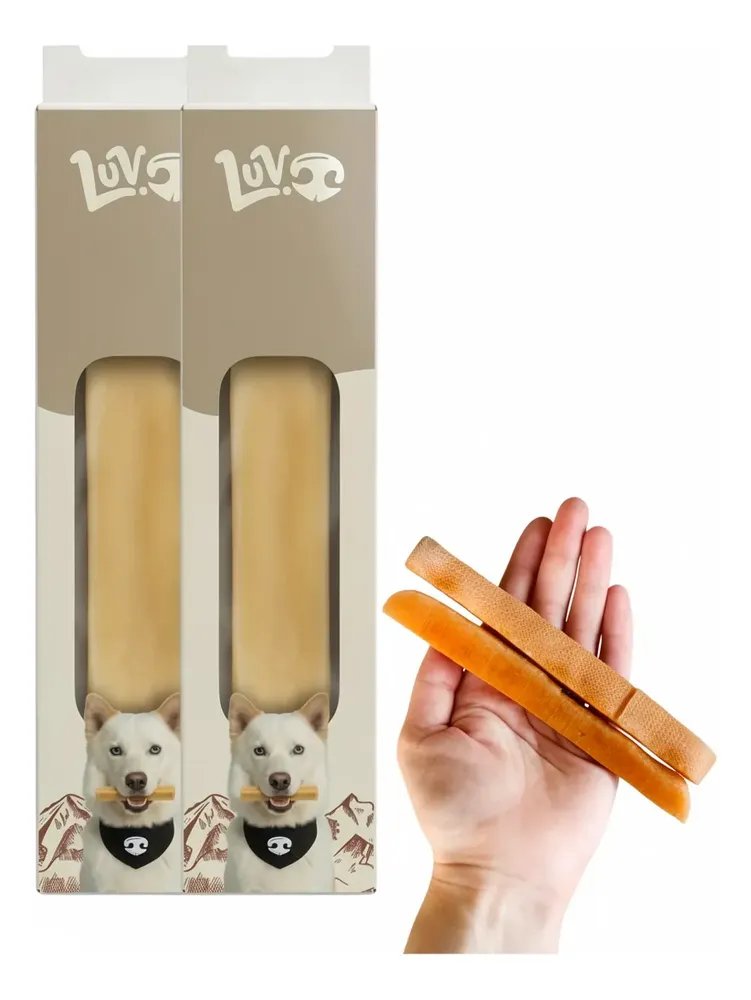 Mordedor Natural Para Cães Yak Chews Queijo Himalaia Luv 2un