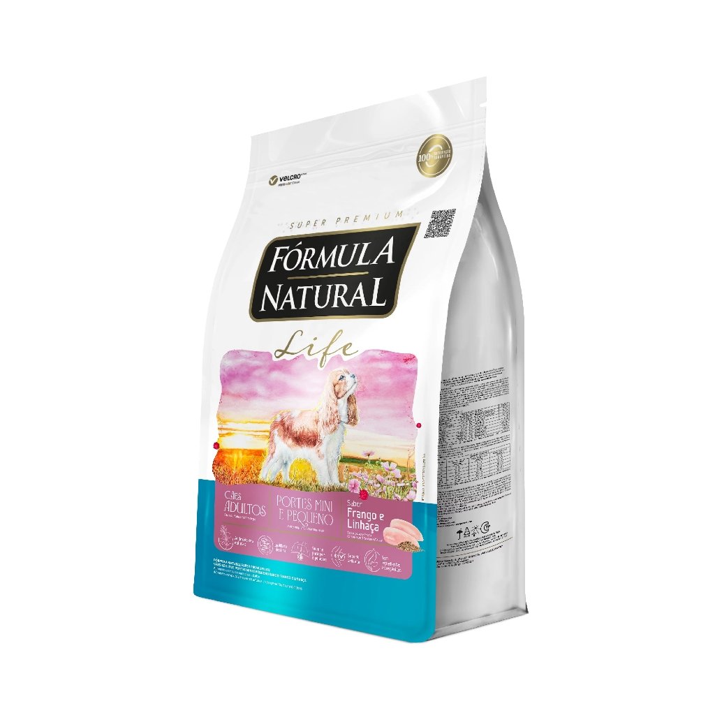 Ração Fórmula Natural Life Cães Adultos Porte Mini e Pequeno 2,5kg Adimax