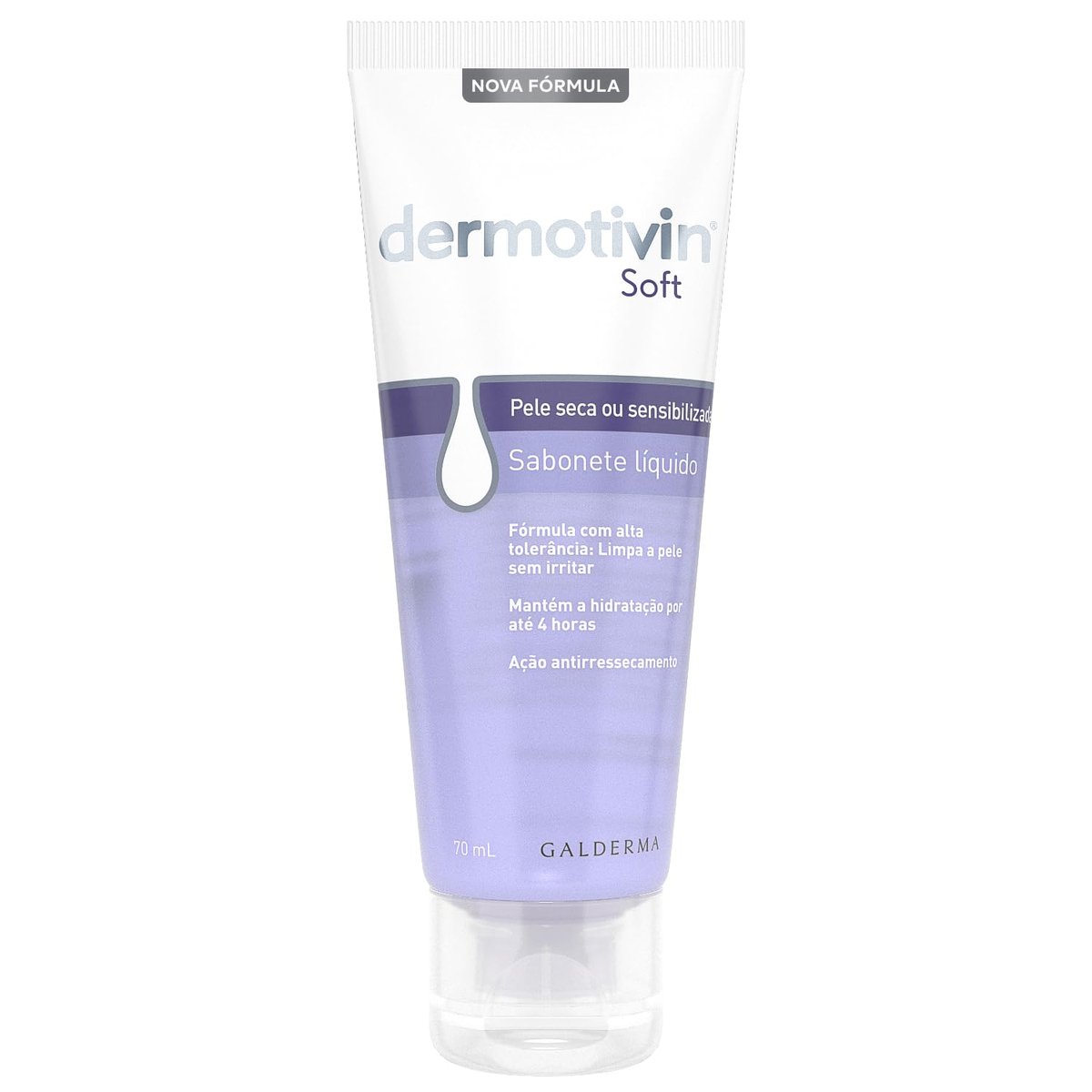 Dermotivin Soft Sabonete Líquido Facial para Pele Seca ou Sensível 70ml