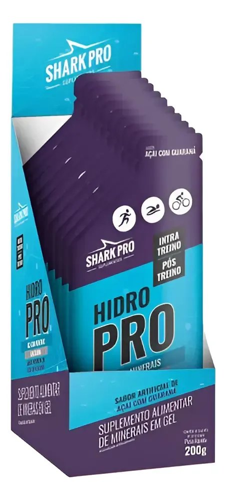 Suplemento Esportivo Hidro Pro Gel de Açaí Com Guaraná - Shark Pro