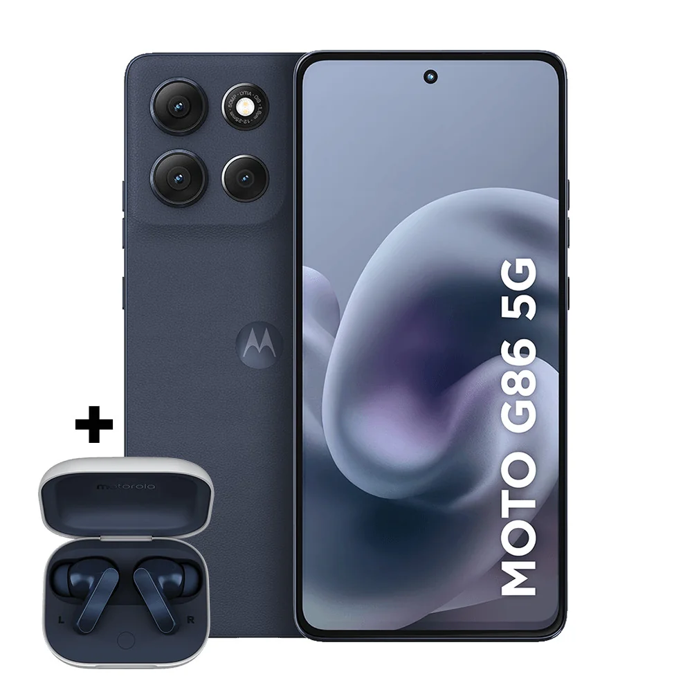 Smartphone Motorola Moto g86 5G + Moto Buds - 256GB, 8GB RAM+16GB Ram Boost 50MP Sony camera