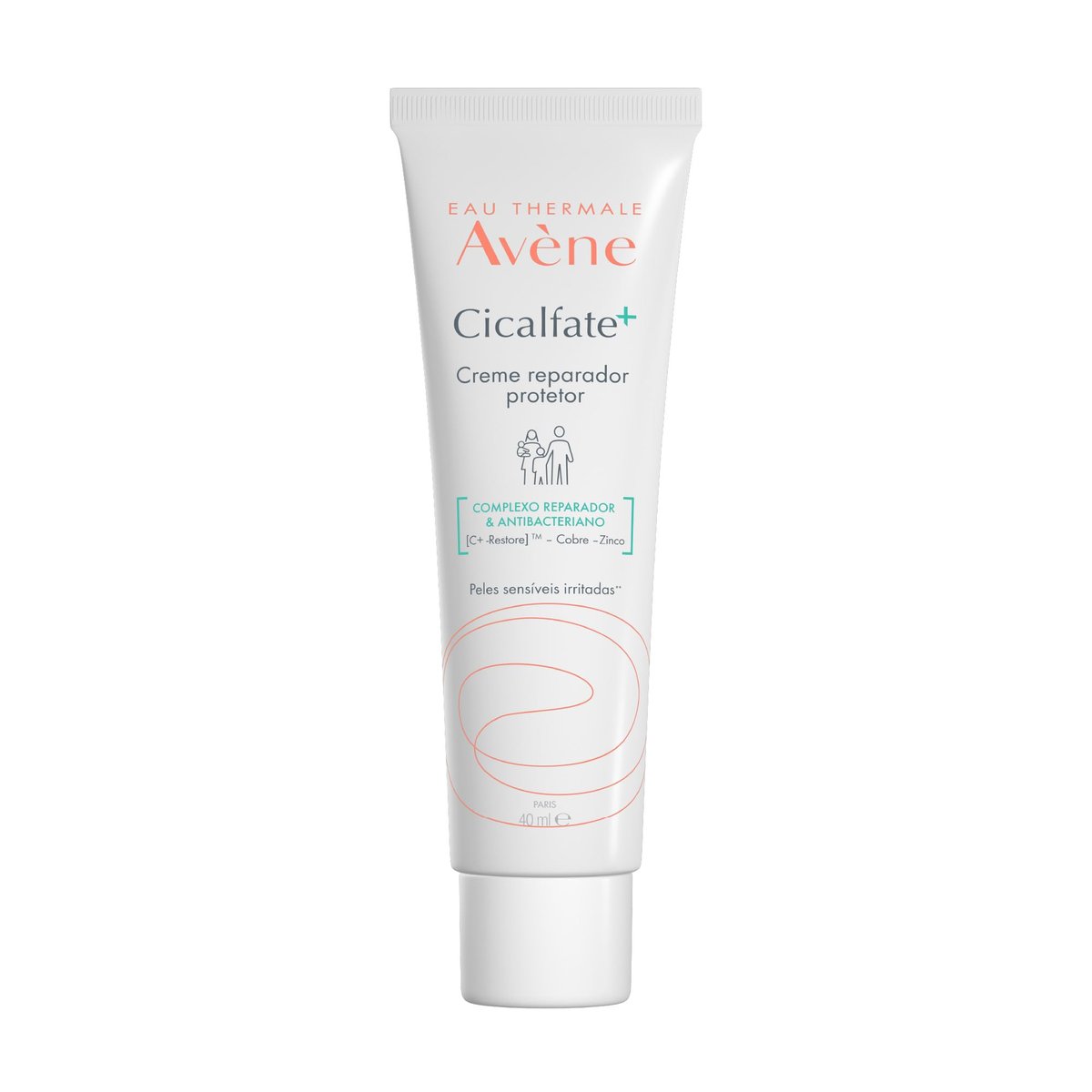Creme Reparador Facial Avène Cicalfate+, Nutre e Repara Pele Irritada, com Água Termal, Sulfato de Cobre e Zinco, 40ml