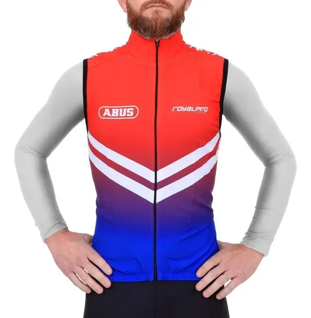 Colete De Ciclismo Corta Vento Marcio May Abus Vermelho