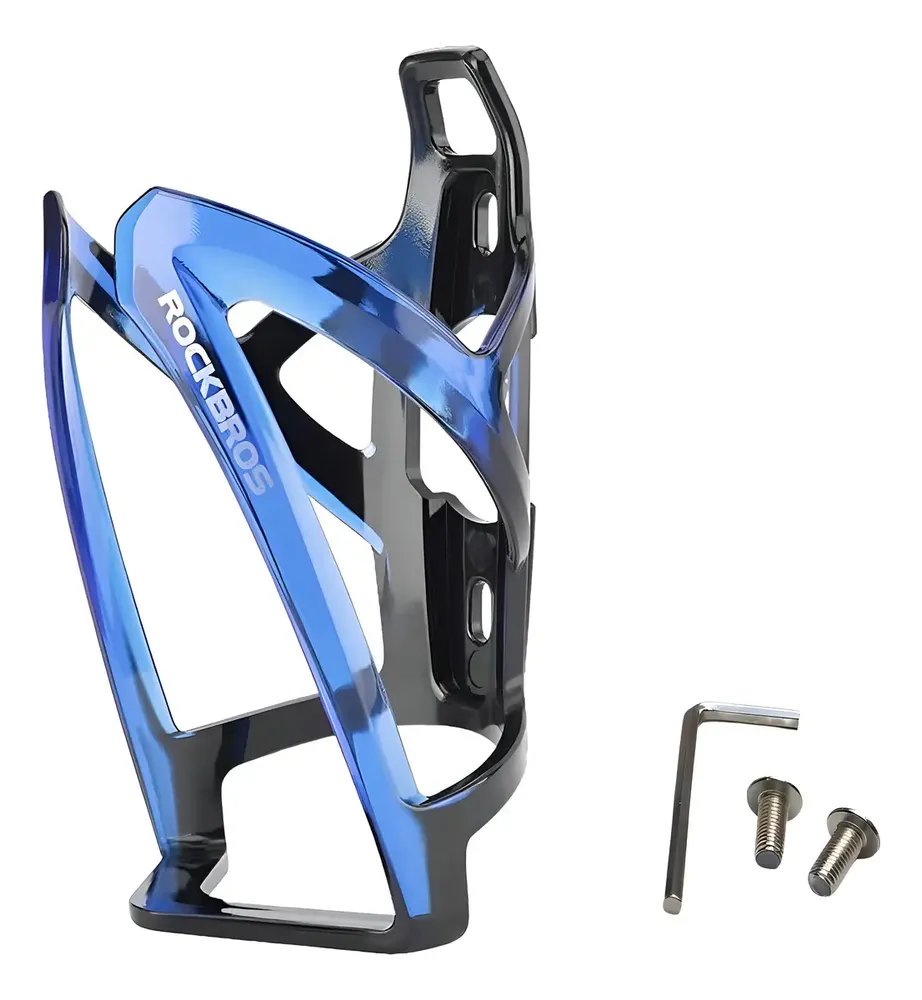 Suporte Caramanhola Garrafa Bike Rockbros Mtb Speed 1 Peça Cor Preto-azul