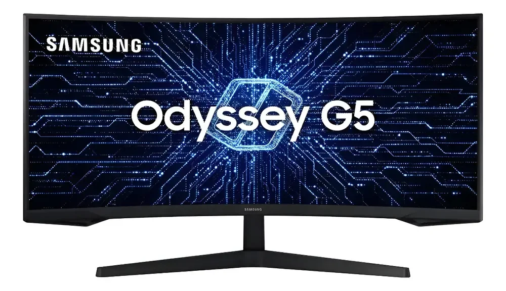 Monitor Gamer Samsung Odyssey G5 34  Uwqhd Preto 127/220v