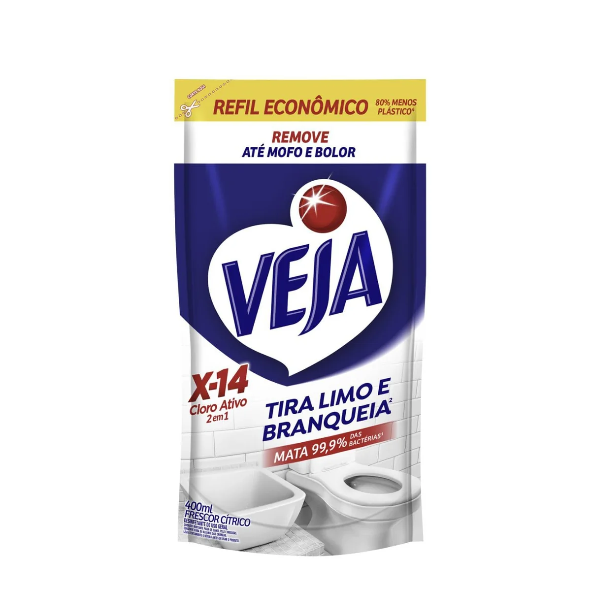 Veja X14 Limpador Tira Limo 400ml Refil