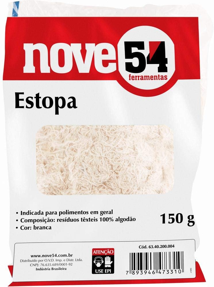 Vonder, Nove54, Estopa Branca para Polimento, Embalagem com 150 G