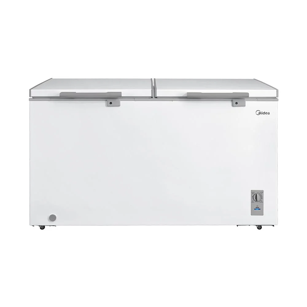 Freezer Horizontal 2 Portas 418L Inverter Bivolt Branco Midea