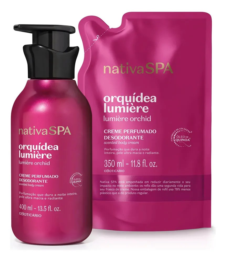 Combo Nativa Spa Orquidea Lumière: Creme Perfumado Desodoran