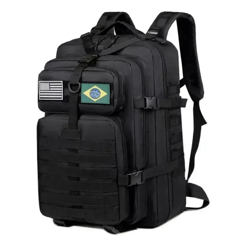 Mochila Tática Camping Militar 50 Litros Resistente A Água