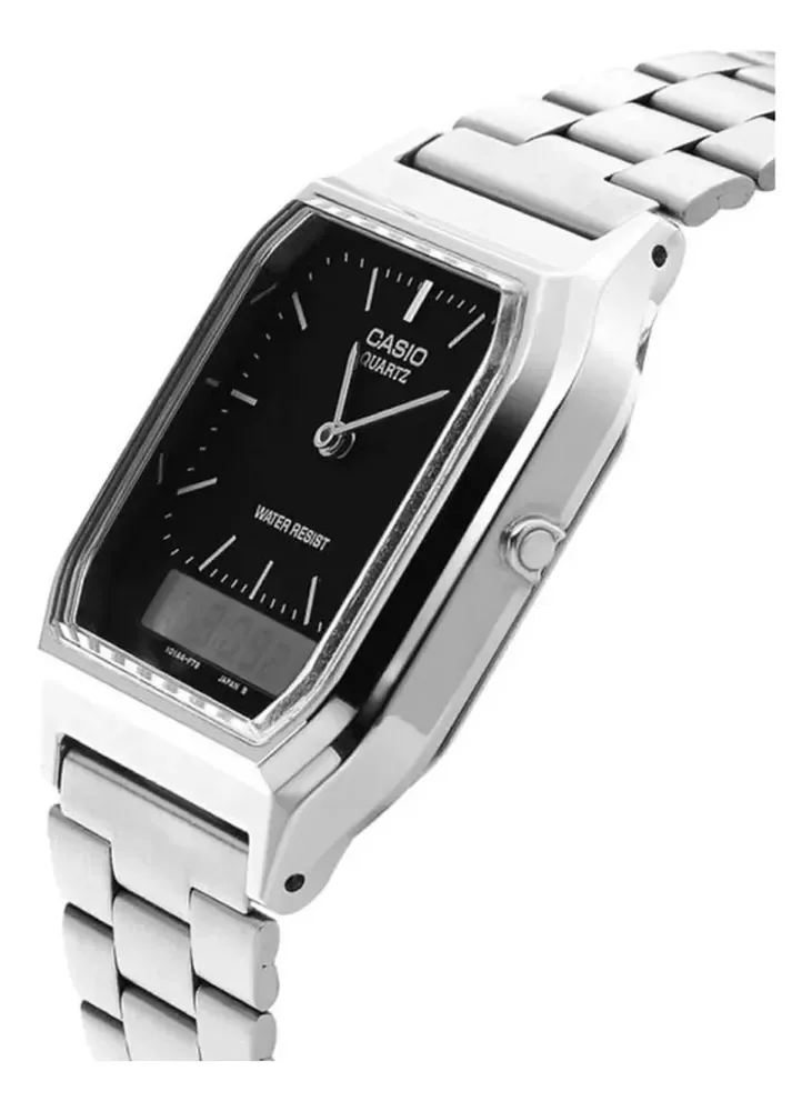 Relógio Casio Unissex Vintage Prata Aq-230a-1dmq