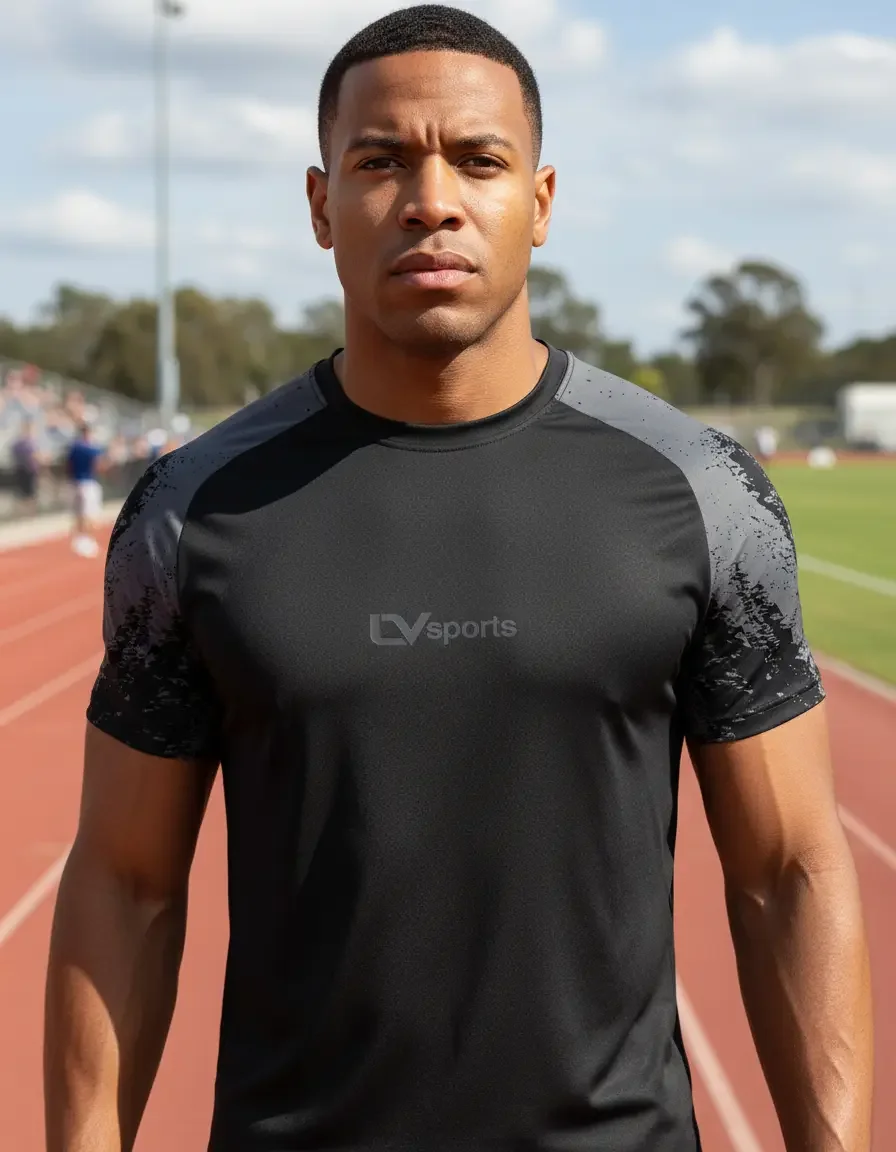 Camiseta Masculina Raglan Dry Fit Treino