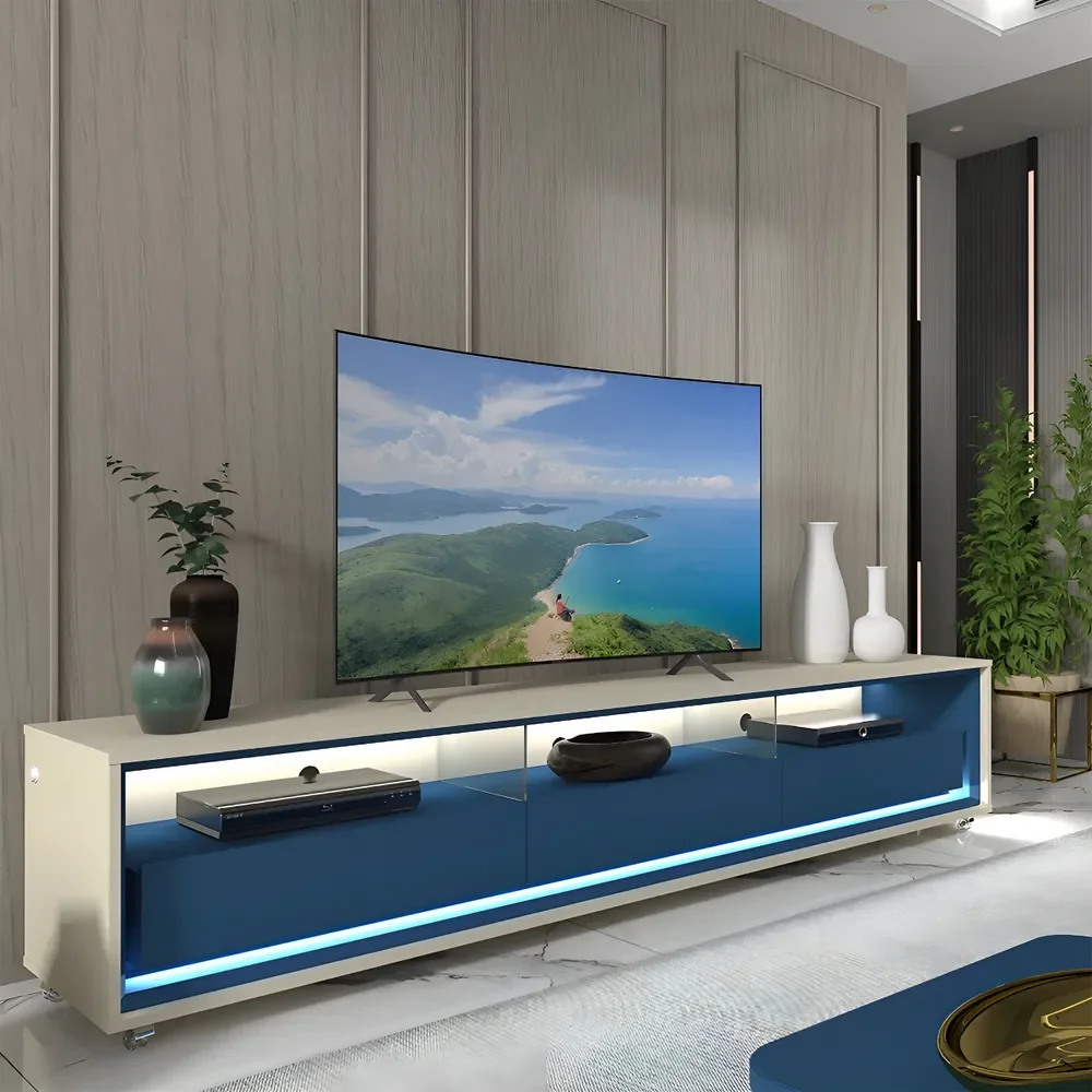 Rack Para Tv Até 85 Polegadas Com Led Com Rodízios Ac