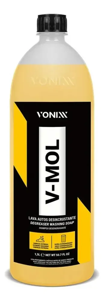 V-MOL Shampoo Desengraxante Lavagem Automotiva Vonixx 1,5Lt