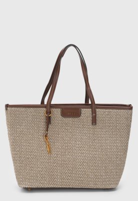 Bolsa Grande Feminina Santa Lolla Tramada Marrom