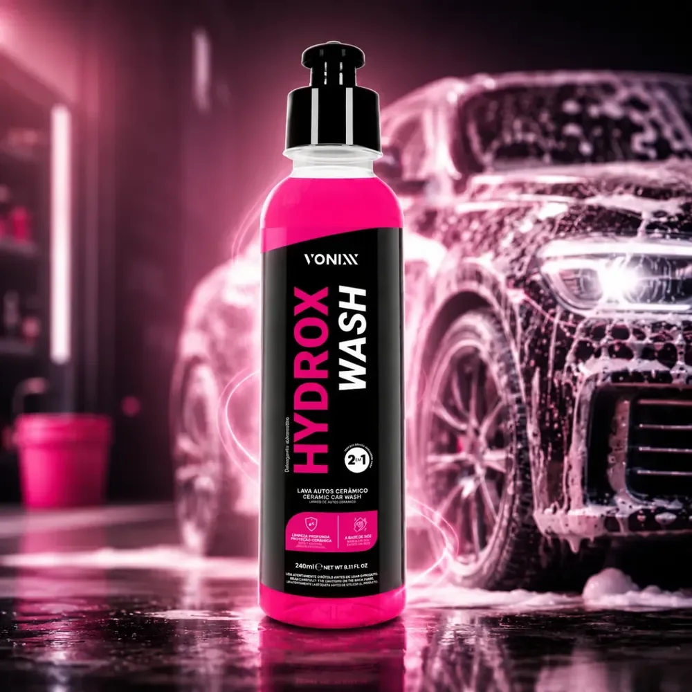 Hydrox Wash Vonixx Shampoo Lava Auto Automotivo Com Proteção