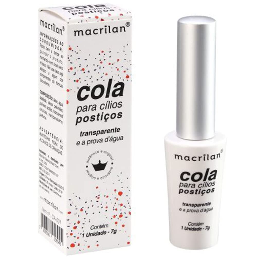 Macrilan Cola Para Cílios Postiços. Transparente. - Ca-001