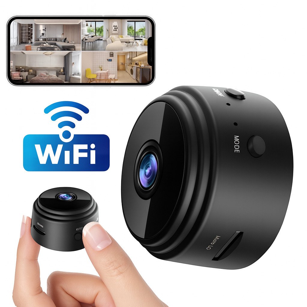 Câmera de vigilância A9 HD Sem Fio Wi-Fi Imagem Nítida Segurança Noturna Monitoramento