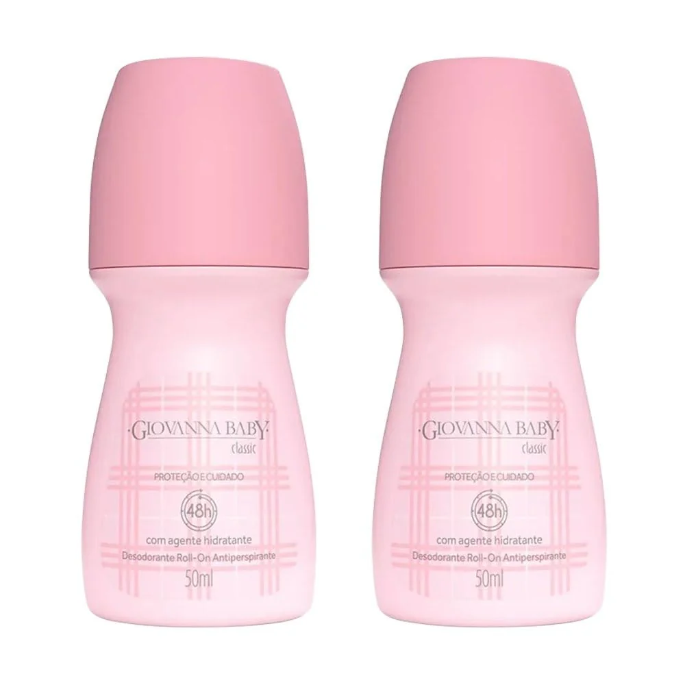 Giovanna Baby Kit Desodorante Roll-On Feminino C/2 Classic 50ml