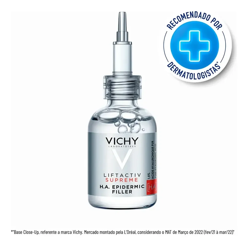 Sérum Preenchedor antirrugas Rosto e Olhos, H.A. Epidermic Filler Vichy, 30ml
