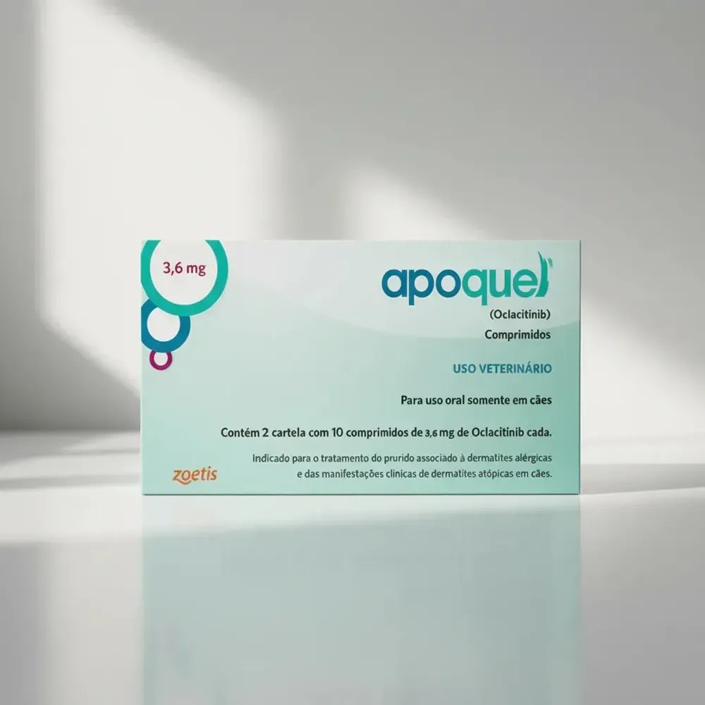 Zoetis Apoquel 3,6mg Apoquel Cachorro coceira alergia dermatite