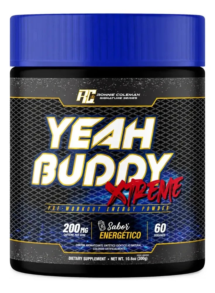 Pré Treino Yeah Buddy Xtreme 300g Sabor Energético 300g Ronnie Coleman