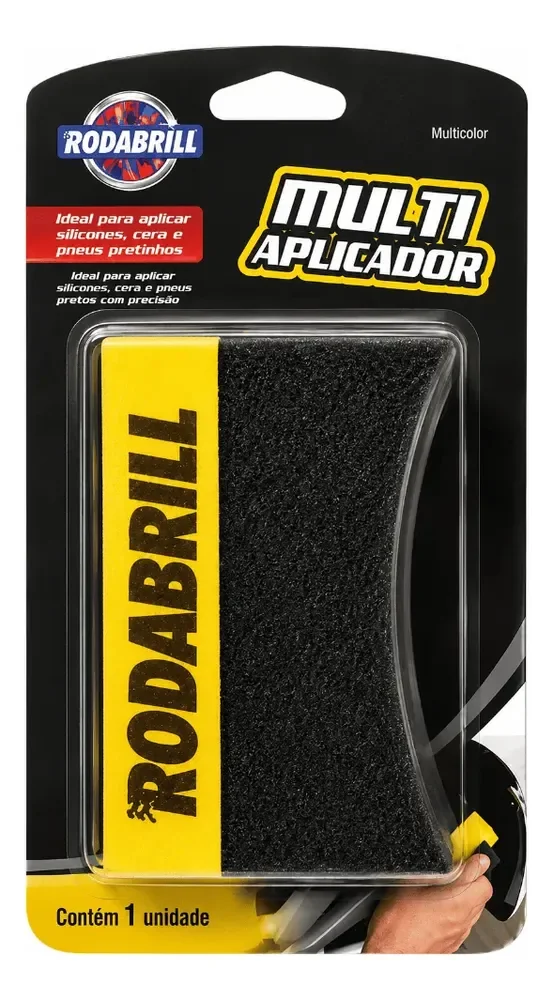 Esponja Multi Aplicador Silicone Pretinho Rodabril