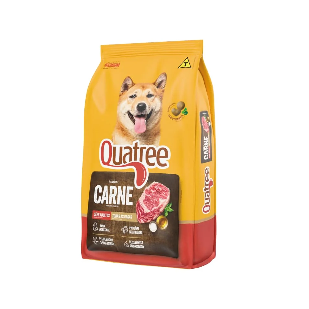 Quatree Ração para Cães Adultos Carne 15kg