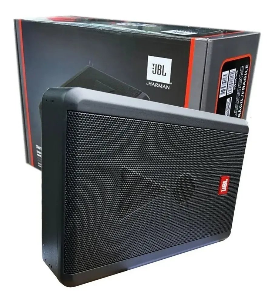 Caixa Amplificada Jbl Sw8a-ms Slim Sub 8pol 200wrms 3 Canais Cor Preto