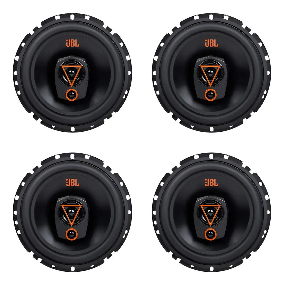 Kit 4 Falantes 6 Polegadas Jbl 6trms80 Triaxial 320w 4 Ohms Preto