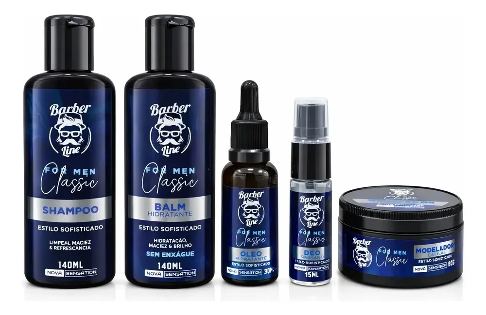Kit Barba Linha Classic 5x1 Barber Line