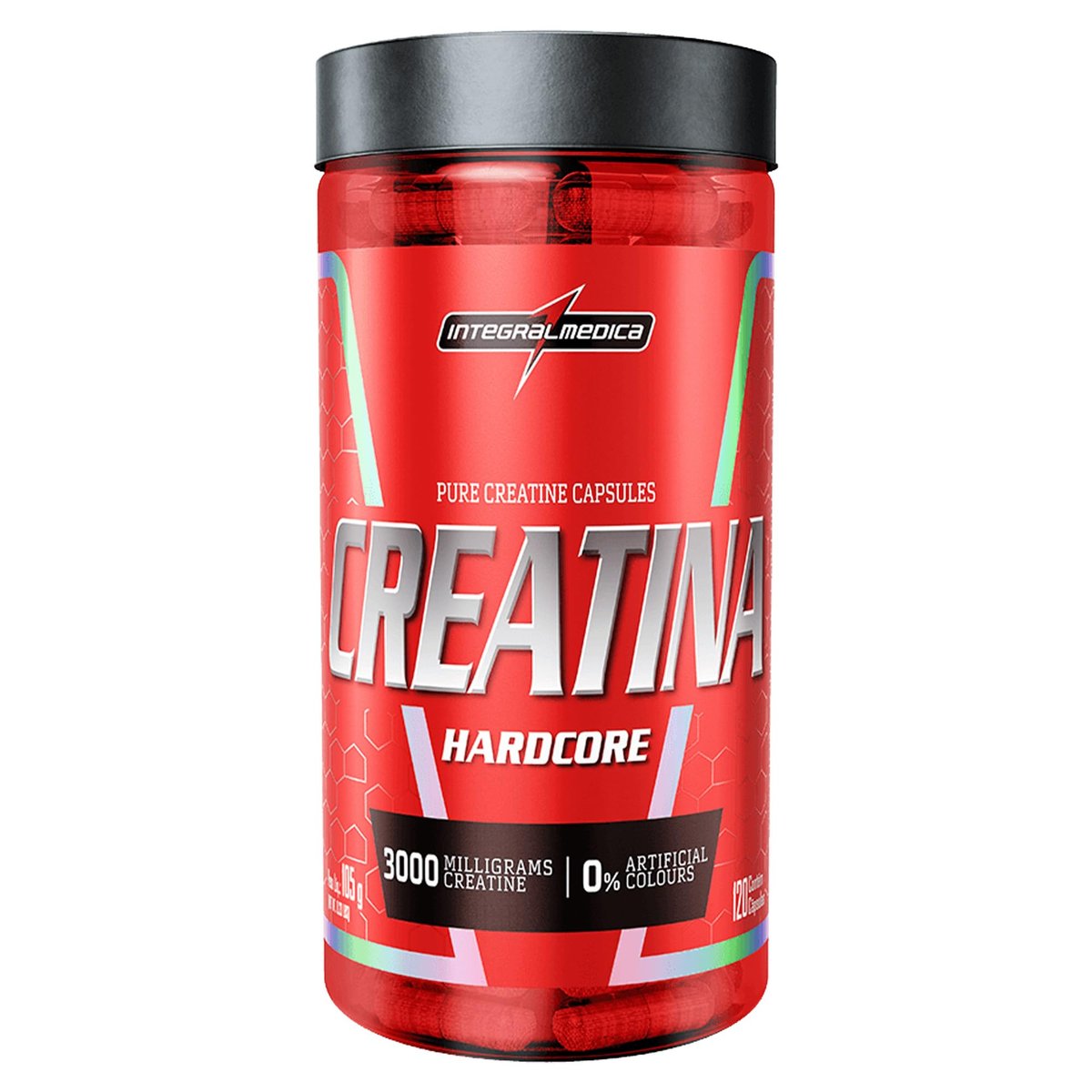 Integralmedica Creatina Hardcore 120 Cápsulas Pura Monohidratada